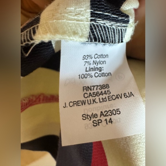 J Crew NWT Multicolor Stripe Dress, Size‎ 4 - Picture 6 of 8